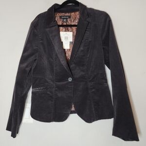 NWT Calvin Klein Corduroy black blazer.  Women's size Large.